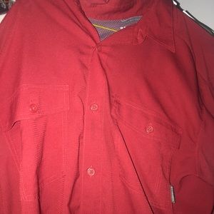 Columbia Shirts - Burgandy Columbia Button-up Columbia Shirts - Burgandy Columbia Button-up